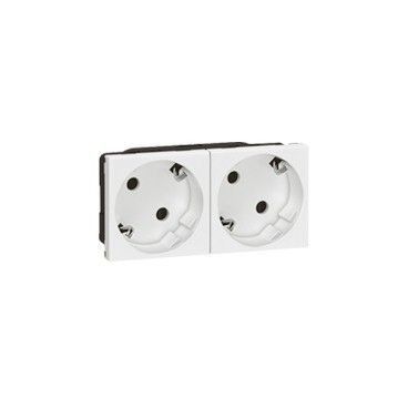 Base de enchufe 2P+TT doble 77252
