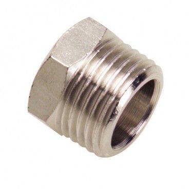 Reductor Tuerca Cilindrica Macho 3/8 - Hembra 1/4  (Blister 2 Piezas)