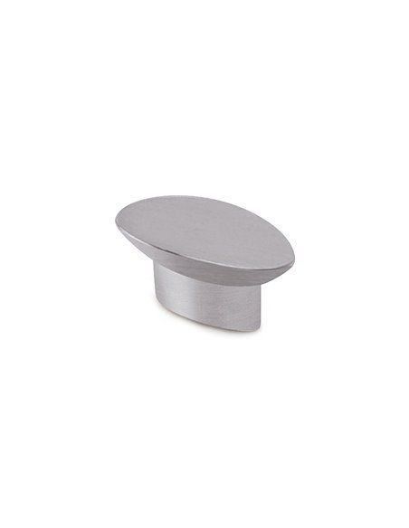 BLISTER CON 4 POMOS METÁLICOS PARA MUEBLE, CON ACABADO CROMO MATE MOD.743 41x19mm REI
