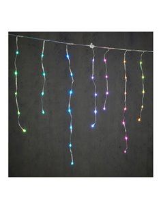 CORTINA LED EFECTO CARÁMBANO MULTICOLOR