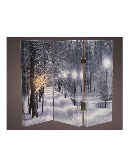 CUADRO PLEGABLE CON LEDS 2,8X48X38CM 8LEDS