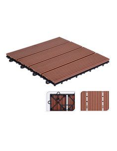Kit de 6 telhas de PVC 30x30cm para terraço