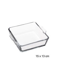 FUENTE CUADRADA PARA HORNO 15CMX15CM