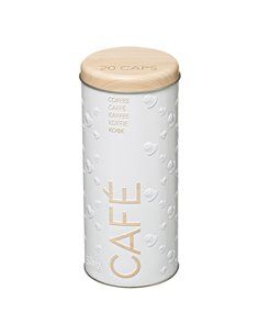Caixa Metálica para Cápsulas de Café Modelo Scandi Nature