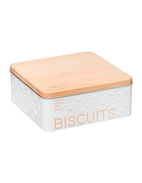 CAJA METALICA PARA GALLETAS 500GR MOD.SCANDI NATURE