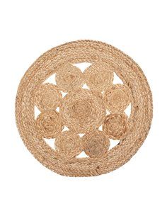 INDIVIDUAL DE YUTE CALADO DIAM.38CM