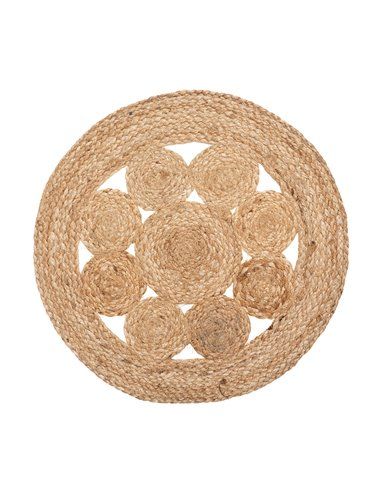 INDIVIDUAL DE YUTE CALADO DIAM.38CM