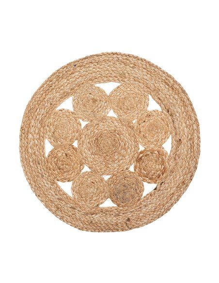 INDIVIDUAL DE YUTE CALADO DIAM.38CM