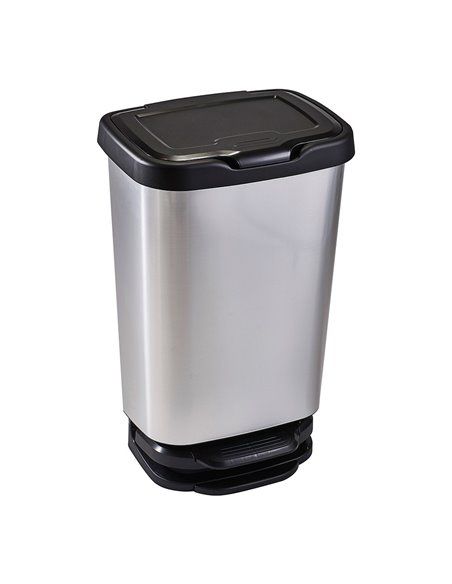 CUBO CON PEDAL 40LT CON CIERRE AMORTIGUADO 63.5X39X29CM MONDEX