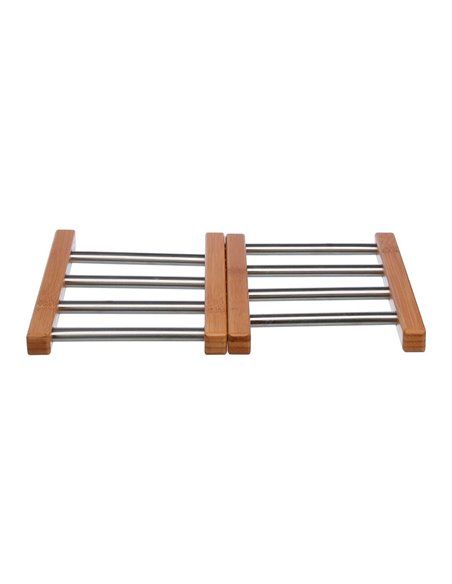 SALVA MANTELES EXTENSIBLE DE BAMBU E INOX