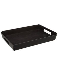 BANDEJA MELAMINA 35X25CM NEGRA  COL.'NOIR KITCHEN'