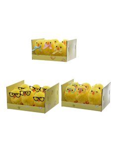 SET 6 POLLITOS CHENILLE DE PASCUA 4cm