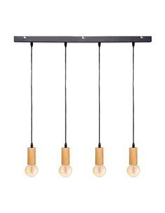 LAMPARA DE TECHO COL."AYS" E27 60W COLOR NEGRO/BEIGE 110x100cm