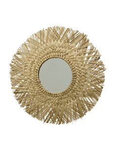 ESPEJO DECORATIVO DE JUNCO MARINO Ø50x1cm