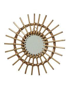 ESPEJO DE MIMBRE Ø40x2,5cm