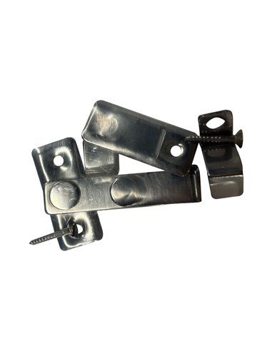 Aldrava Reversível Blister 6cm Inox EDM