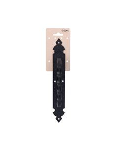 TIRADOR PUERTA 275MM FORJA NEGRO EN CARTÓN COLGANTE