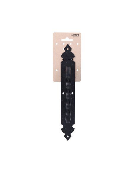 TIRADOR PUERTA 275MM FORJA NEGRO EN CARTÓN COLGANTE