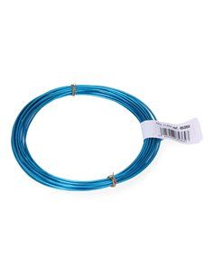 PACK 1uds. ROLLO ALAMBRE ALUMINIO 1,5mm 5m AZUL CLARO