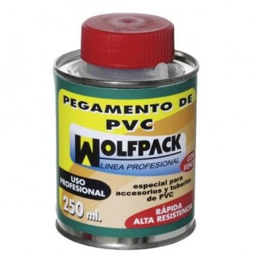 Pegamento PVC  Wolfpack  Con Pincel   250 cm³