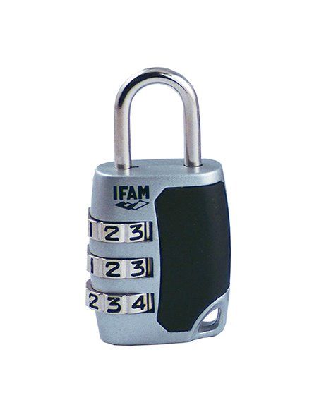 CANDADO C25S. ZINC. 26mm. ARCO Ø3mm. CON COMBINACIÓN. IFAM