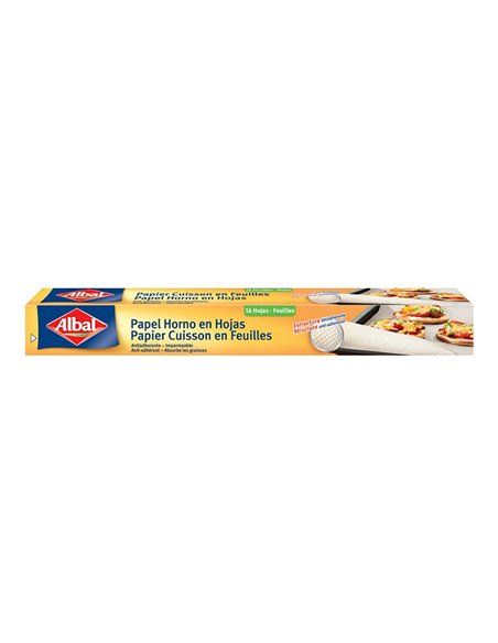 PAPEL DE HORNO 16 HOJAS ALBAL