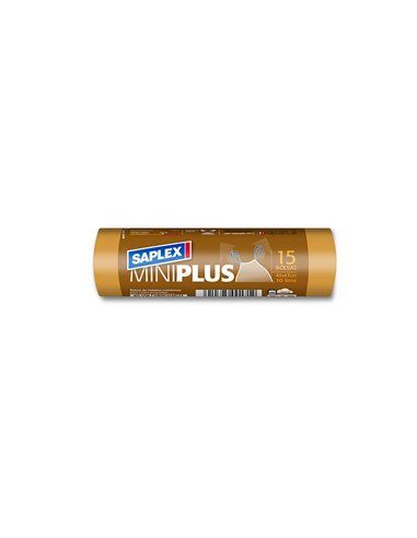 Saco de Lixo Miniplus Saplex 10L 15 unidades. 45x47cm