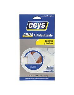 CEYS TIRAS ANTIDESLIZ BAÑERAS BLANCO 507614