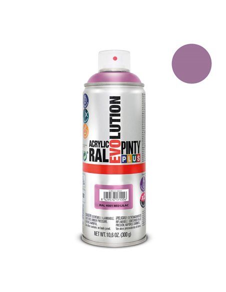 Tinta Spray PintyPlus Evolution - RAL 4001 Vermelho Lilás 520cc