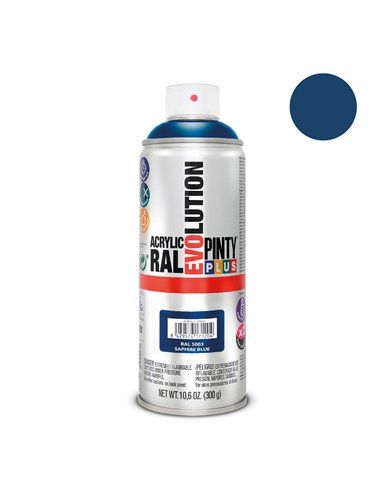 Tinta Spray PintyPlus Evolution - RAL 5003 Azul Safira 520cc