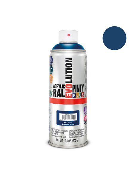 Tinta Spray PintyPlus Evolution - RAL 5003 Azul Safira 520cc