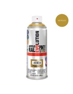 Tinta spray metálica PintyPlus Evolution - ouro elegante 520cc MT192