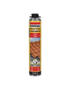 ESPUMA PARA TEJA PISTOLA GRIS 750ml SOUDAL