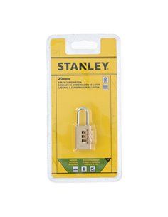 CANDADO DE ARCO 20mm COMBINACIÓN 3 NÚMEROS STANLEY