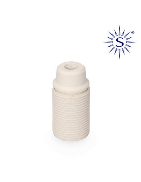 Suporte de lâmpada Solera roscado E14 aprovado branco