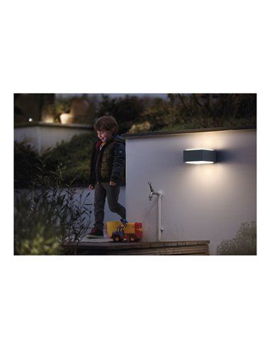 APLIQUE E27 NEGRO HEDGEHOG PHILIPS