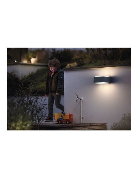 APLIQUE E27 NEGRO HEDGEHOG PHILIPS