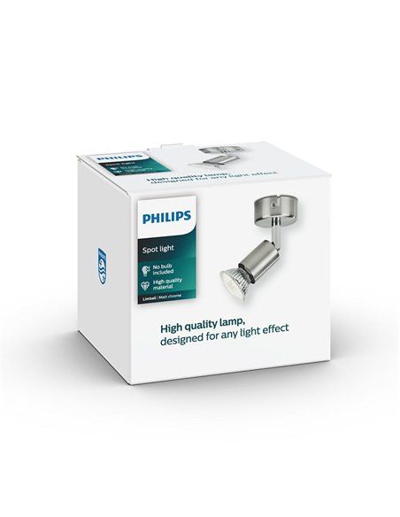 FOCO 1 ELEMENTO GU10 MOD. LIMBALI Ø8x13cm PHILIPS