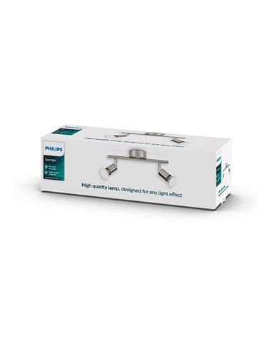 REGLETA 2 ELEMENTOS MOD. LIMBALI GU10 28,5x10x15,5cm PHILIPS