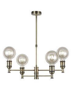COLGANTE MIYAKO ORO VIEJO 4 LUCES