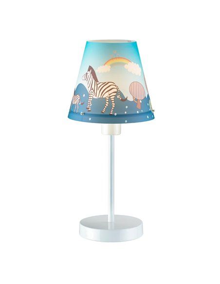 Lámpara de mesa infantil azul Noah
