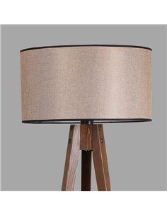 Lámpara de pie de madera Model 1 beige 2
