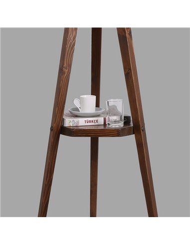 Lámpara de pie de madera Model 1 beige