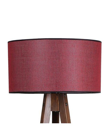 Lámpara de pie de madera Model 1 burdeos