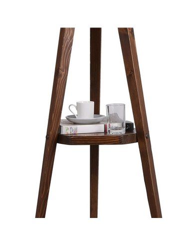 Lámpara de pie de madera Model 1 burdeos