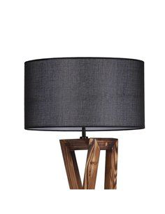 Lámpara de pie de madera Model 4 gris antracita 2