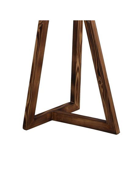 Lámpara de pie de madera Model 4 gris antracita