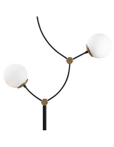 Candeeiro de pé com persianas de vidro Modelo 5