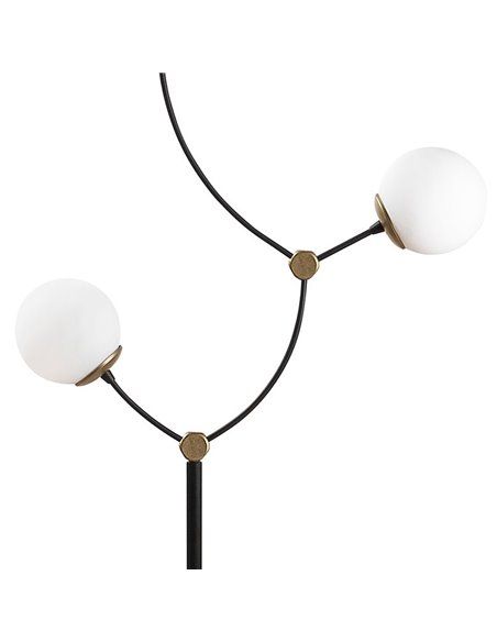 Lámpara de pie con tulipas de cristal Model 5