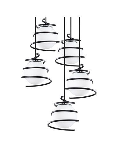 Lámpara de techo de 5 luces Model 6 regulable en altura